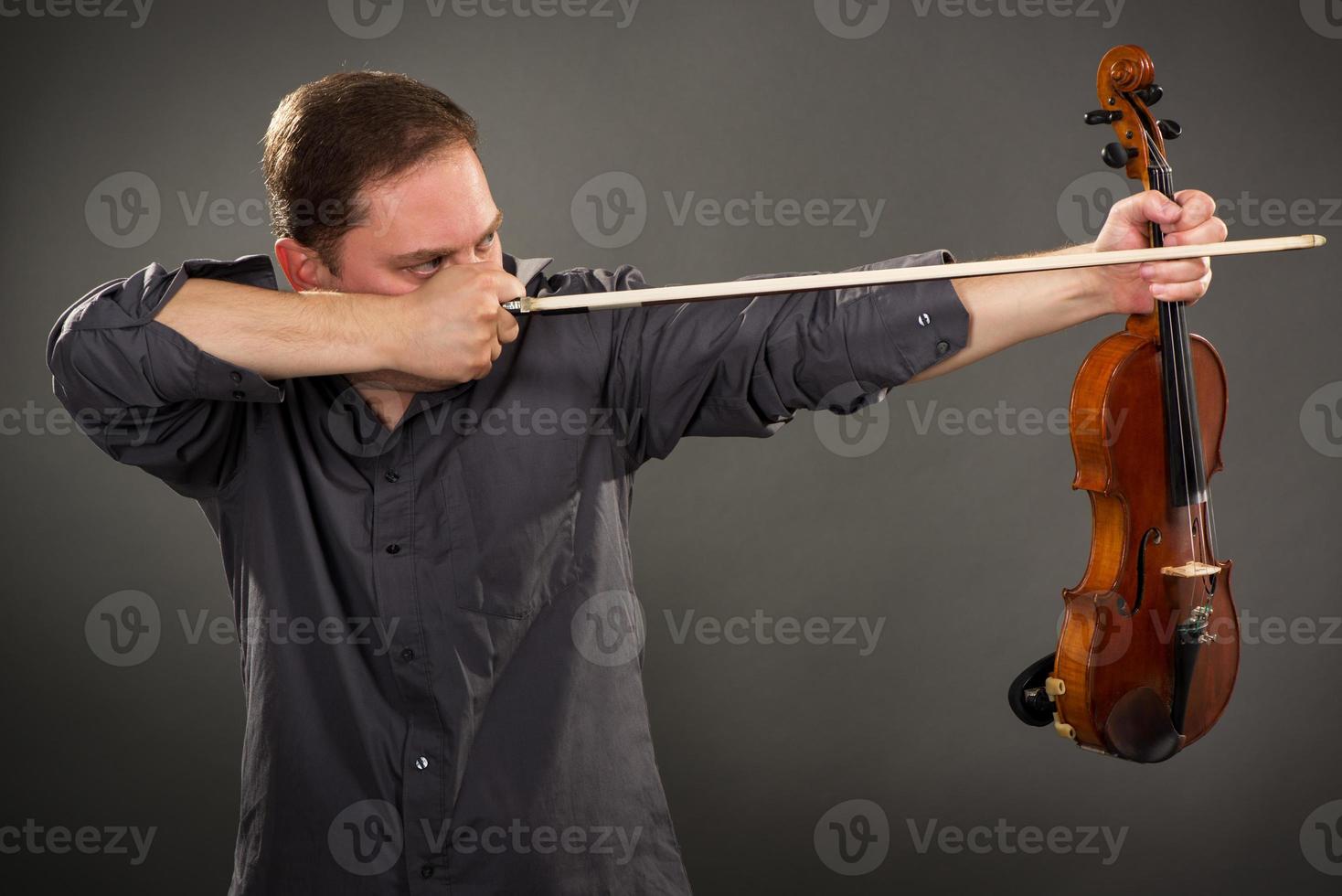 visão do atirador de violino foto