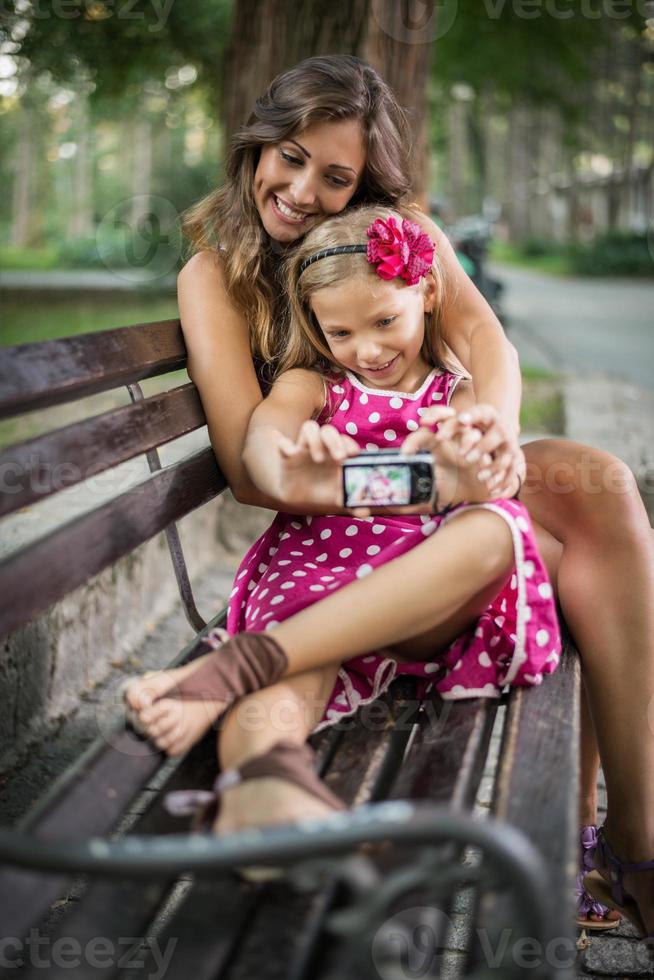 selfie com a mãe foto