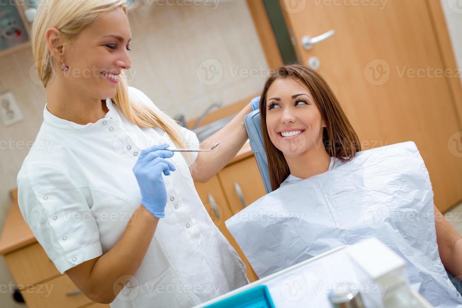 vista de consulta odontológica foto