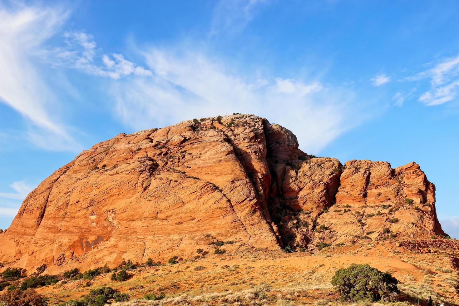 formação rochosa no alto deserto do arizona foto