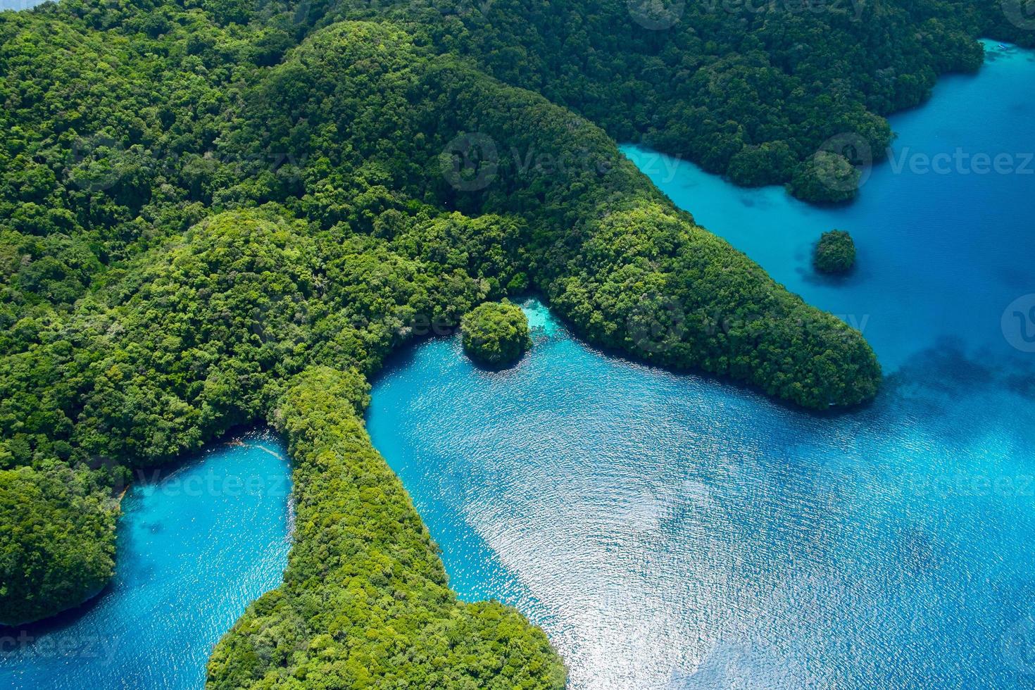Ilhas Palau vistas de cima foto