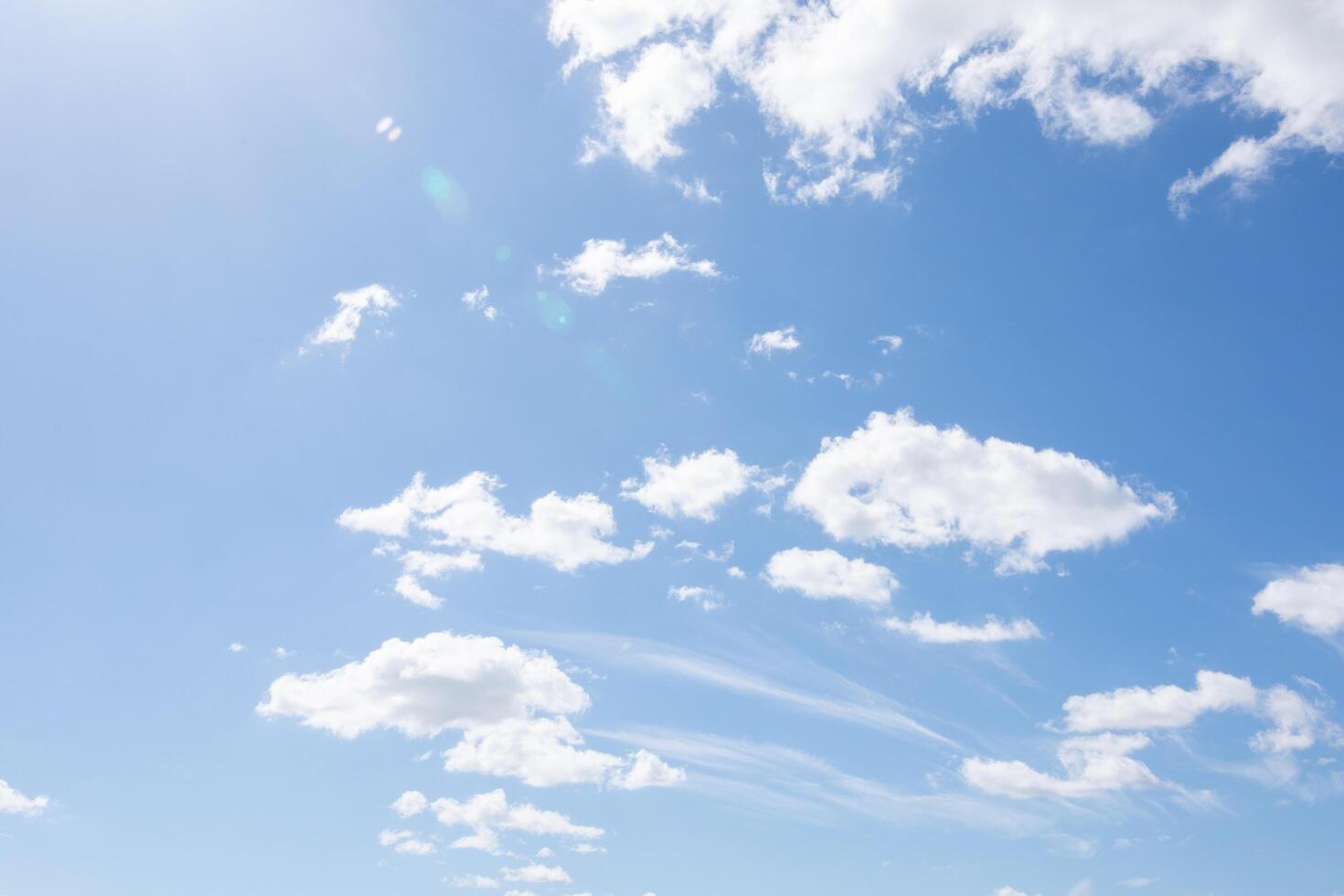 céu azul e nuvens foto