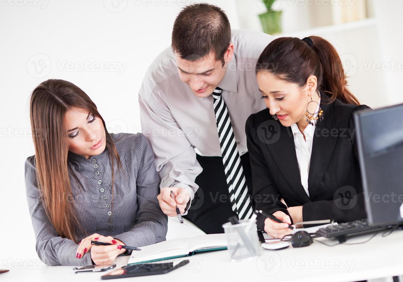 visão da equipe de negócios foto