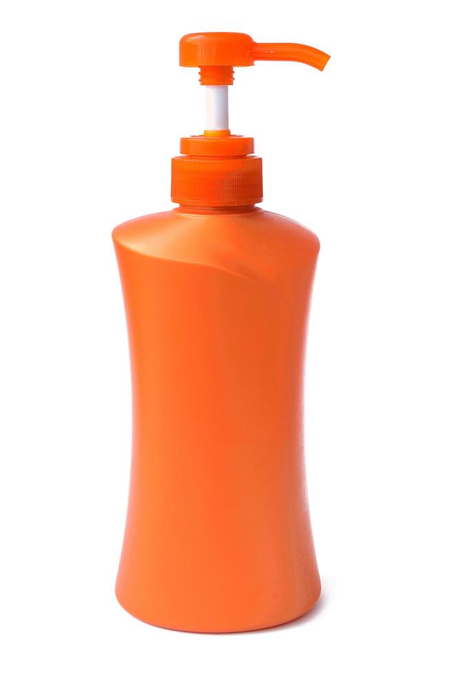garrafa de plástico para produtos líquidos foto