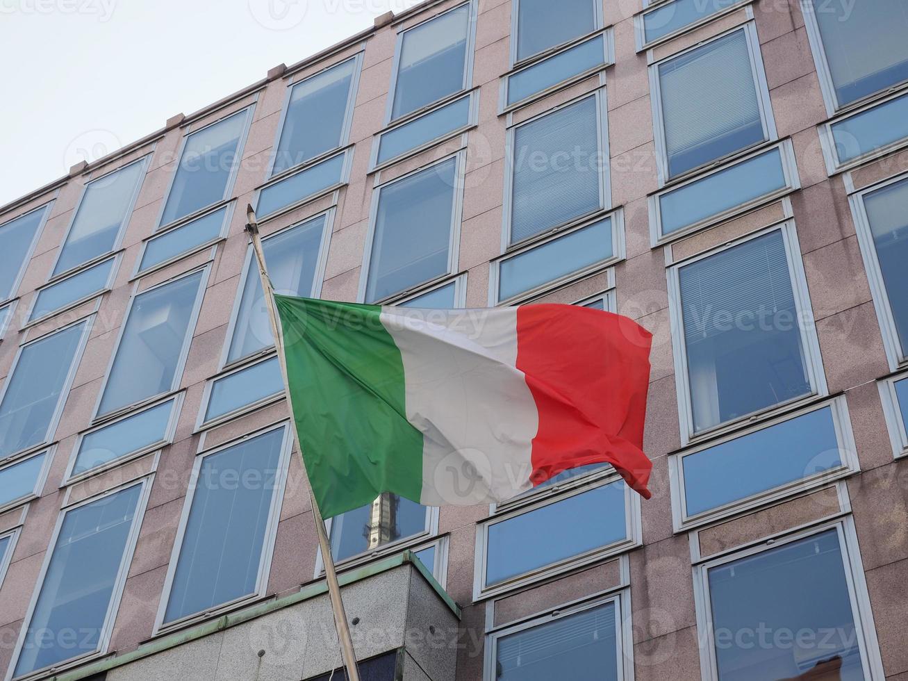 bandeira italiana da itália foto