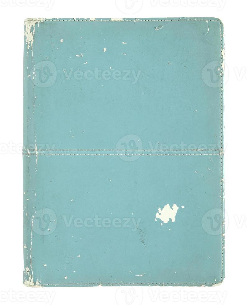 capa de livro antigo isolada em um fundo branco foto