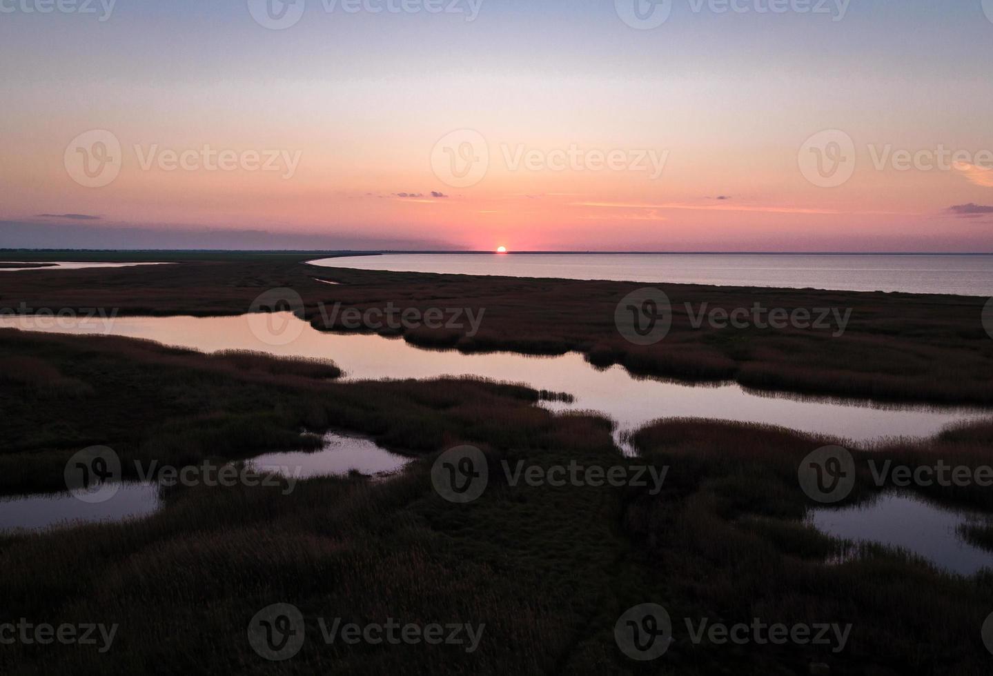 fascinante paisagem do pôr do sol photo foto