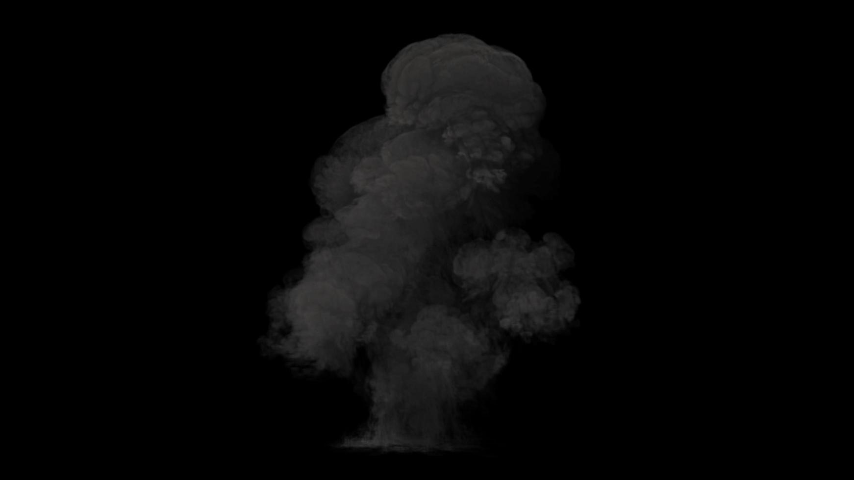 design de fumaça em fundo preto. ilustração 3D. foto