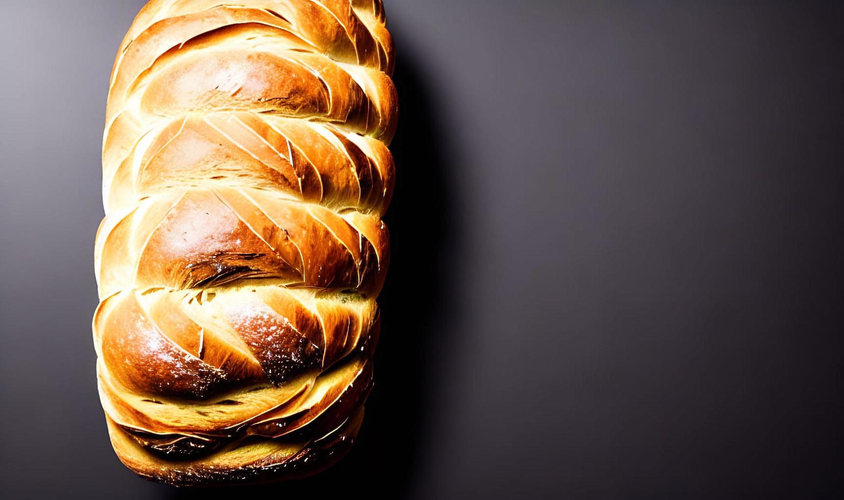 forno - tradicional pão fresco quente cozido. tiro perto do pão. foto