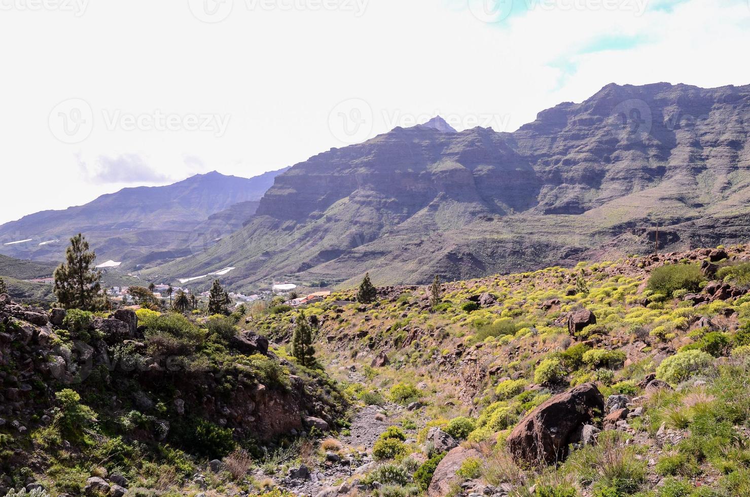 paisagem rochosa nas ilhas canárias foto