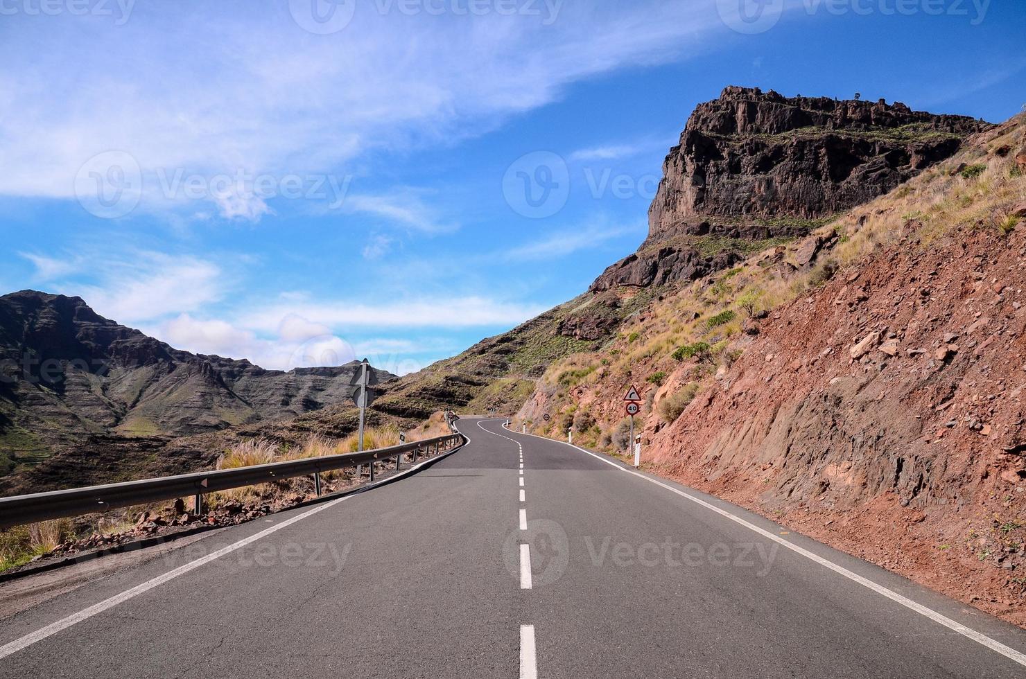 paisagem rochosa nas ilhas canárias foto