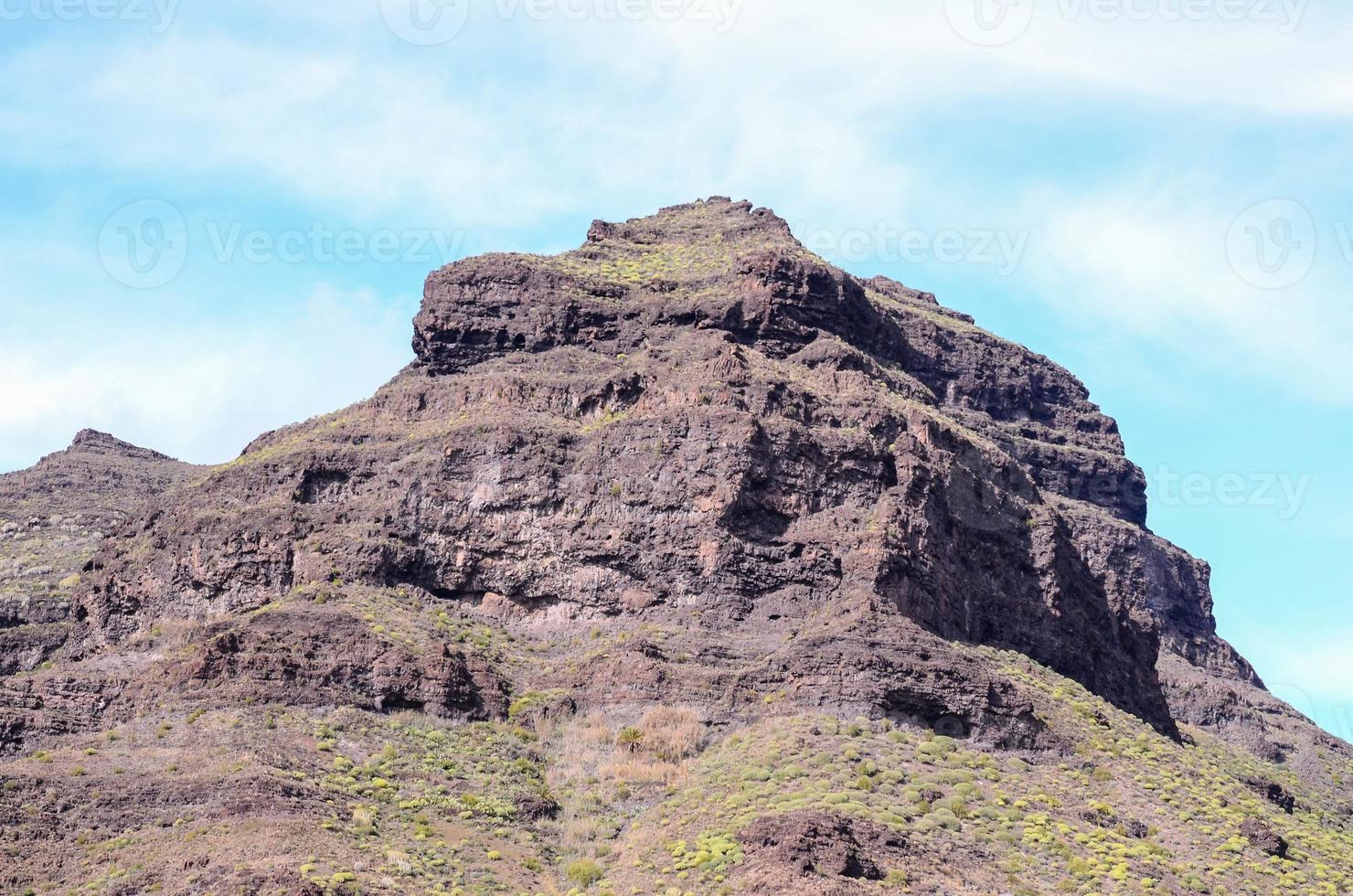 paisagem rochosa nas ilhas canárias foto