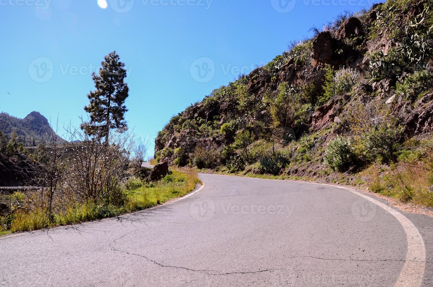 paisagem rochosa nas ilhas canárias foto