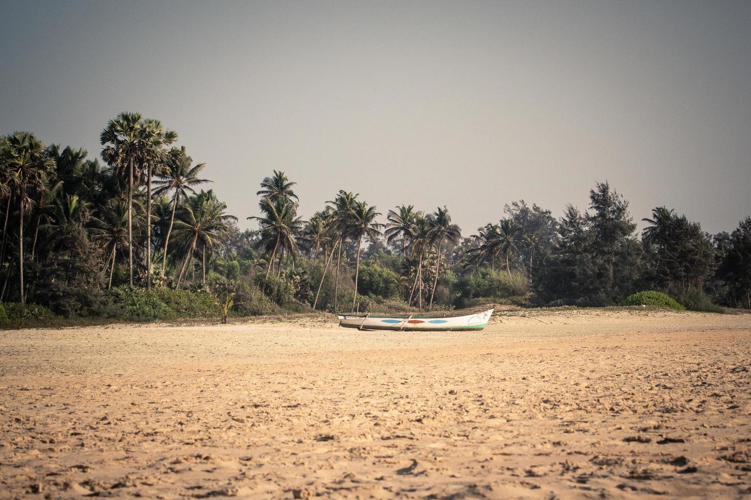 barco na praia foto