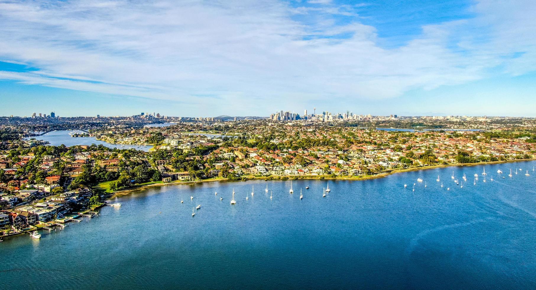 sydney, austrália, 2020 - uma vista aérea de sydney foto