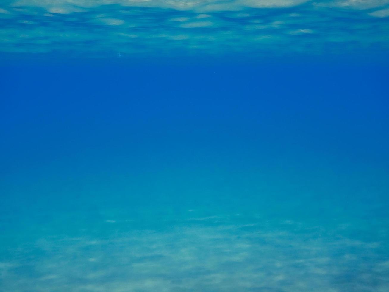 vista para o azul profundo com ondas suaves e reflexos foto