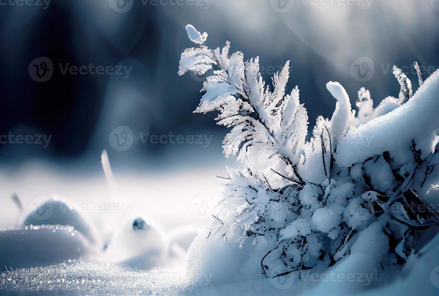 fundo de inverno de neve e geada foto