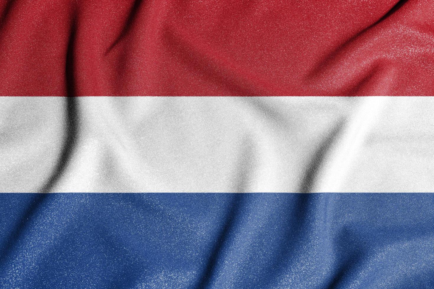 bandeira nacional da Holanda. o principal símbolo de um país independente. bandeira da Holanda. foto