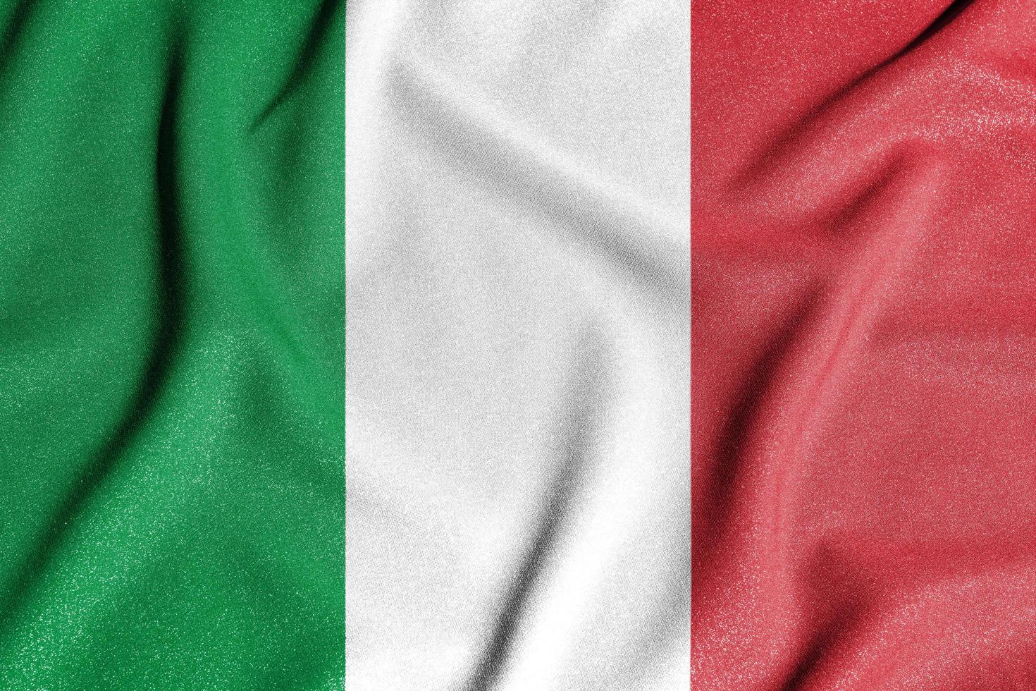 bandeira nacional da Itália. o principal símbolo de um país independente. foto