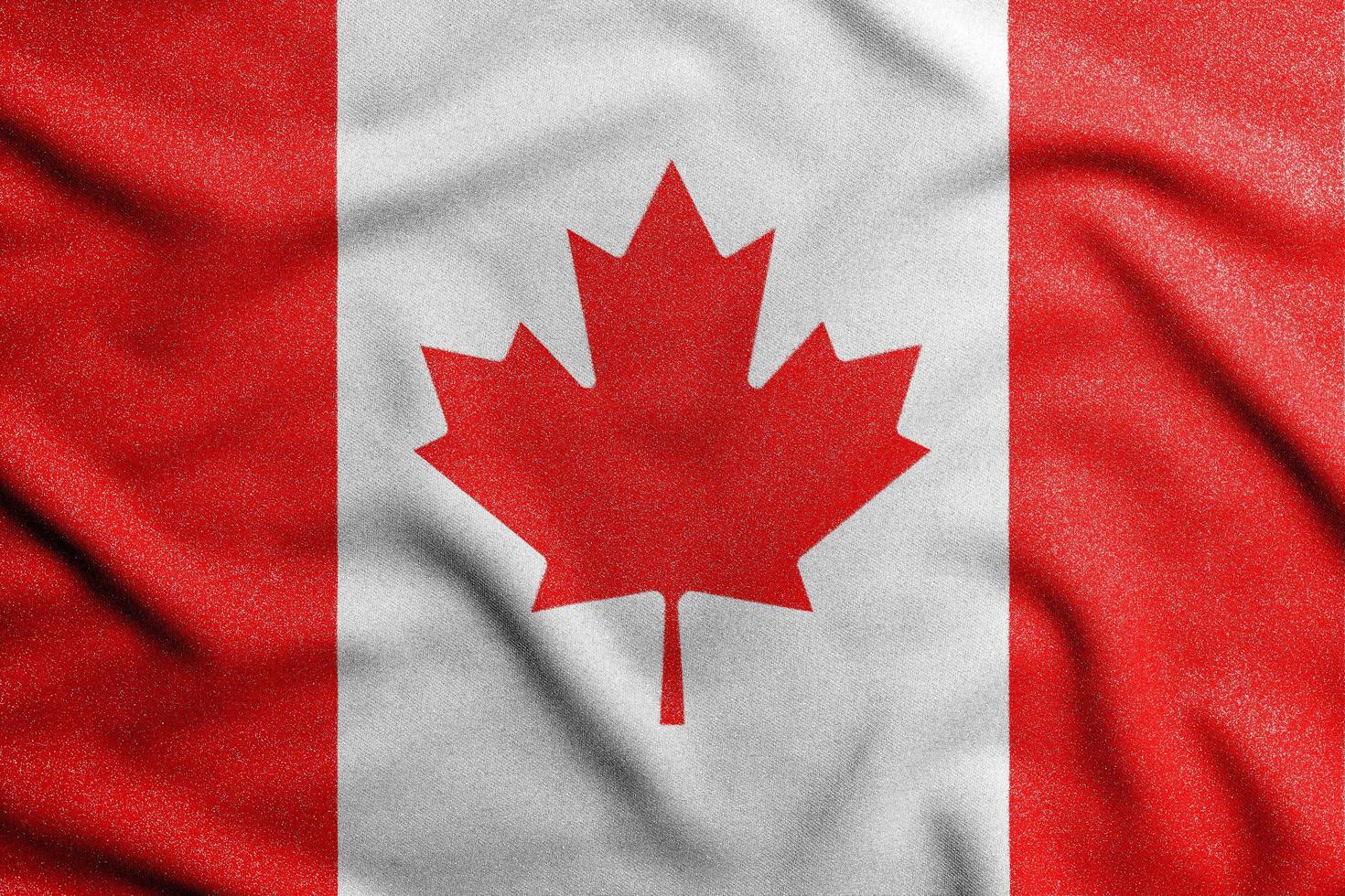 bandeira nacional do canadá. o principal símbolo de um país independente. foto