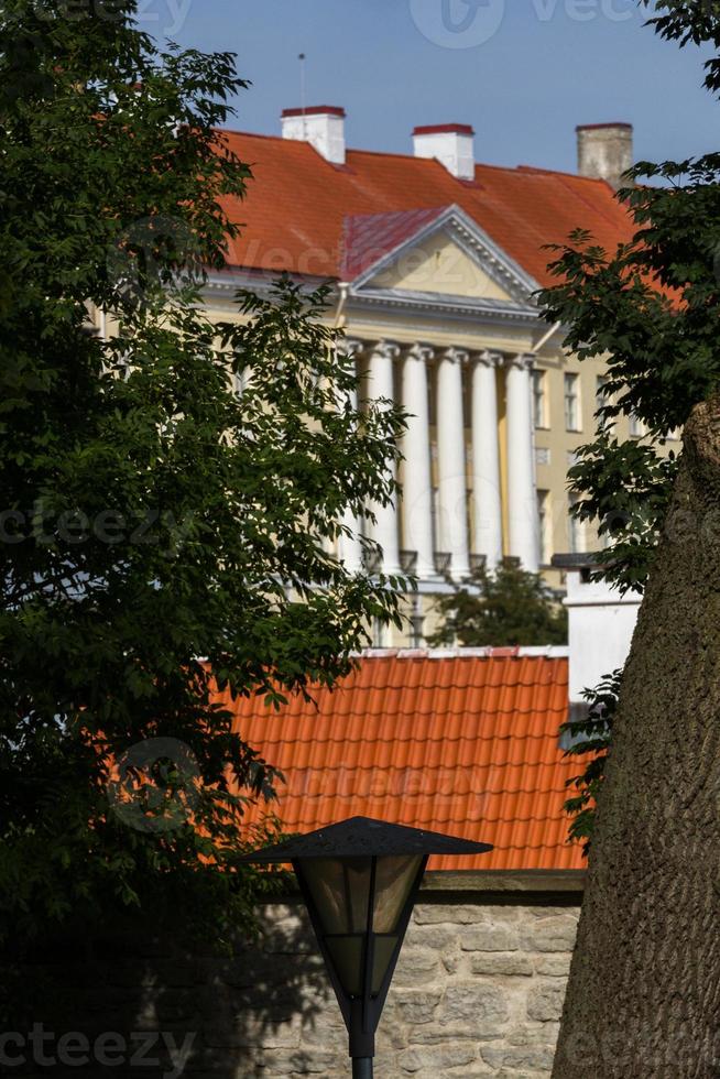 cidade velha de tallinn no verão foto