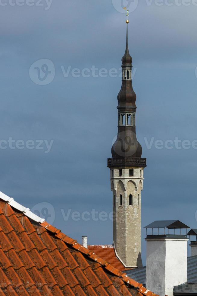 cidade velha de tallinn no verão foto