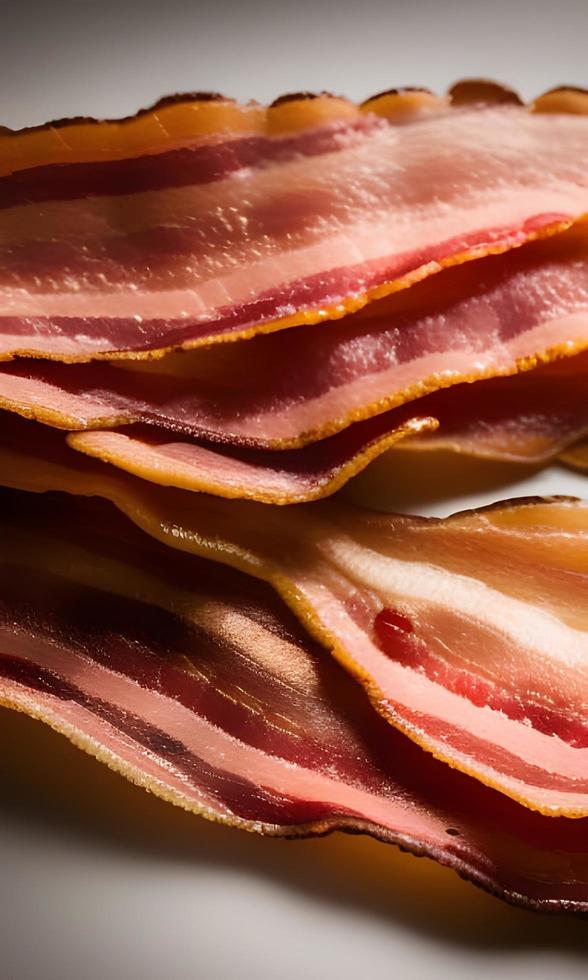 fundo de bacon fresco foto