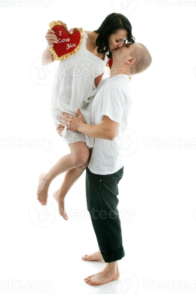 retrato de um jovem casal foto