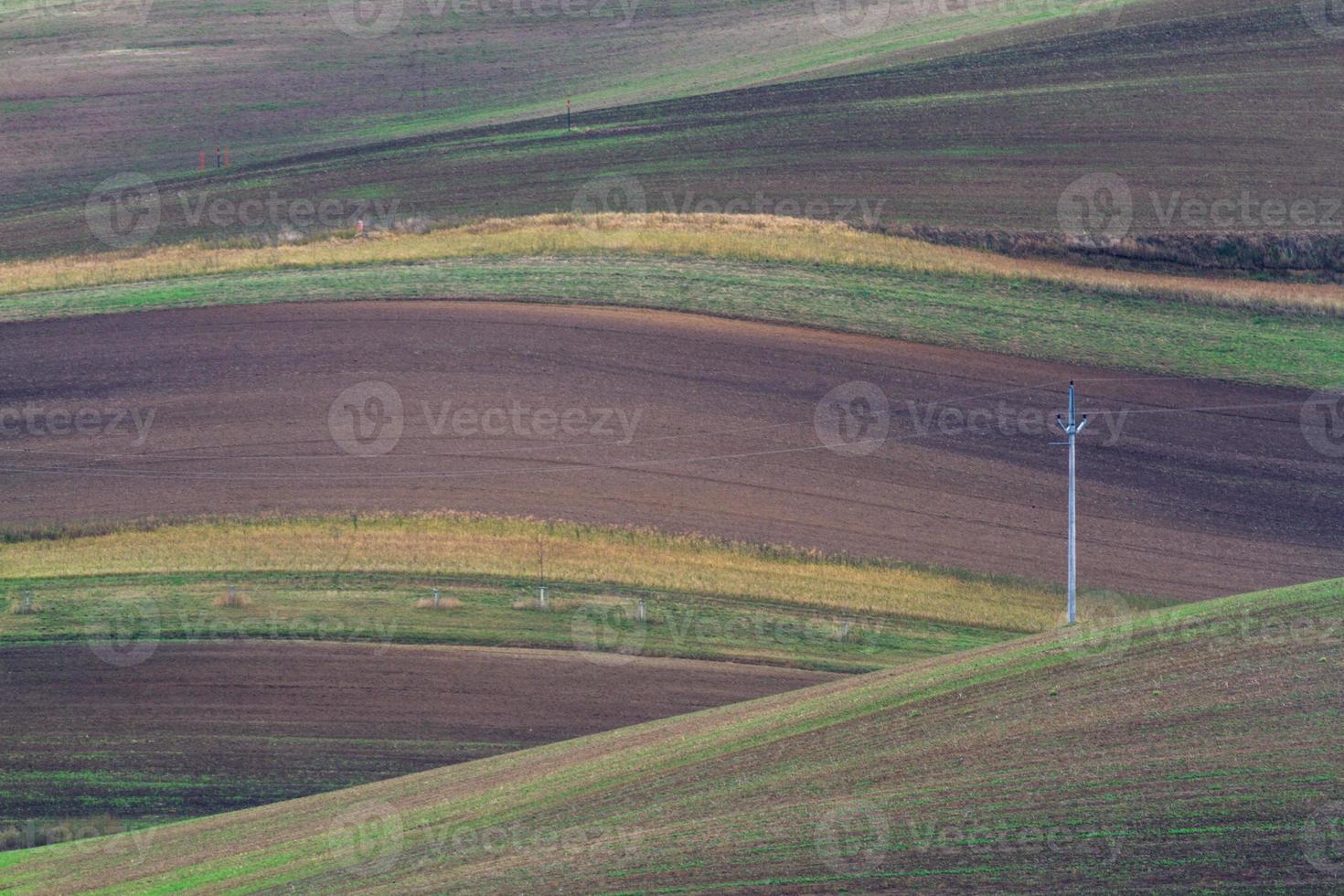paisagem de outono em campos da morávia foto