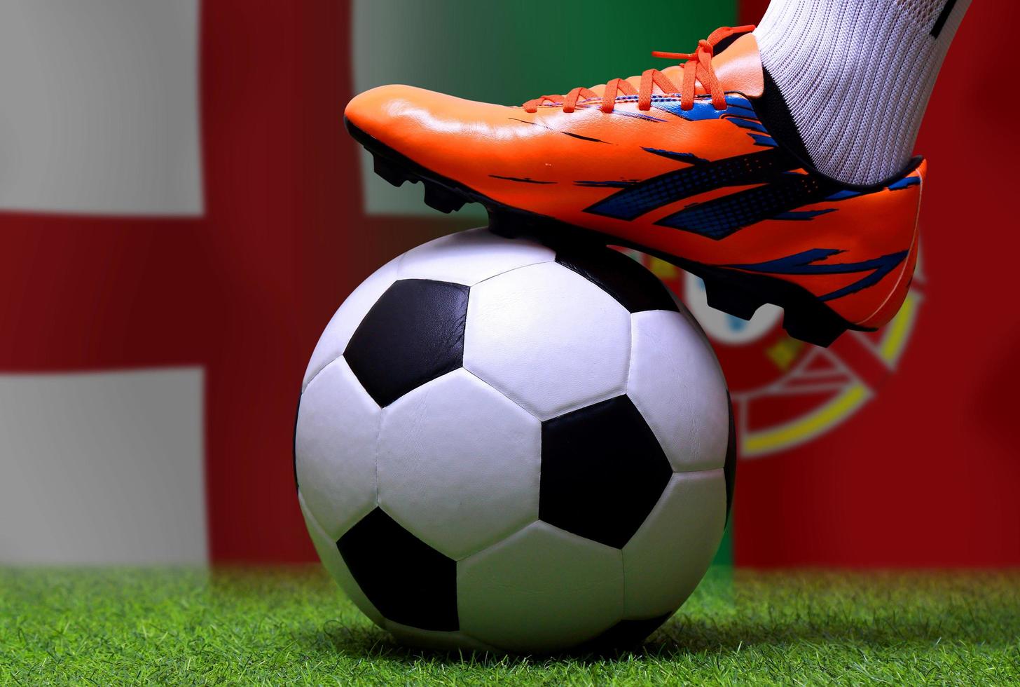 competição de copa de futebol entre a nacional inglaterra e a nacional portuguesa. foto