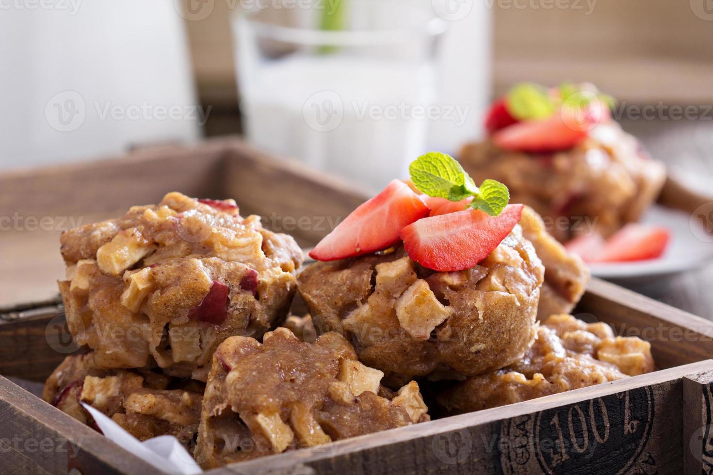 muffins veganos de maçã foto