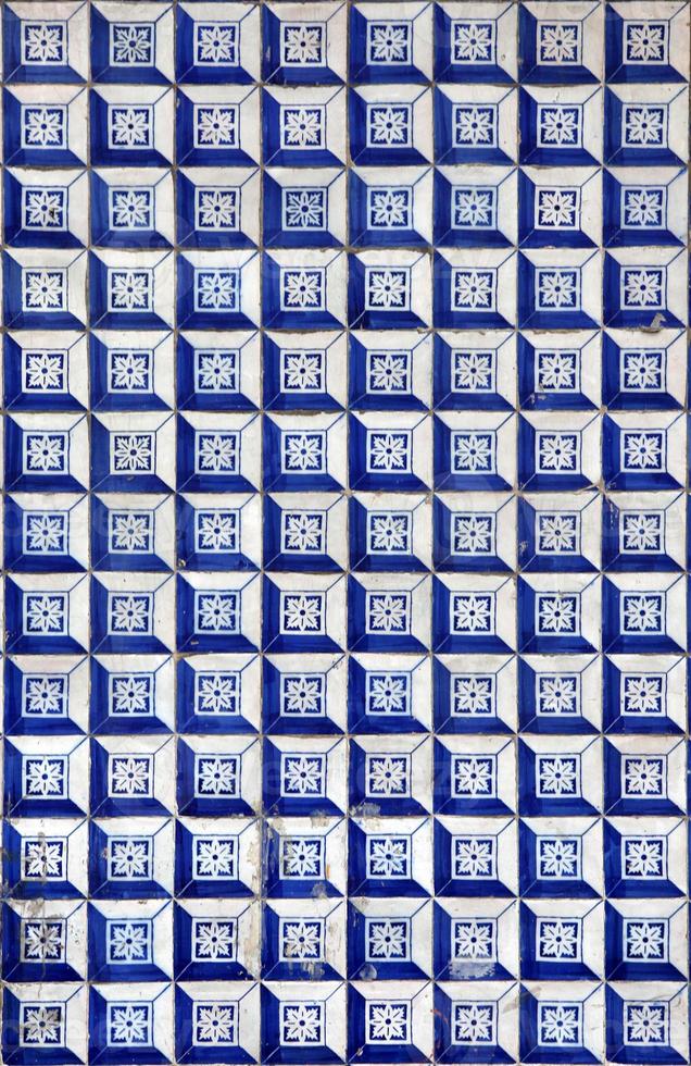 detalhe dos azulejos de lisboa foto