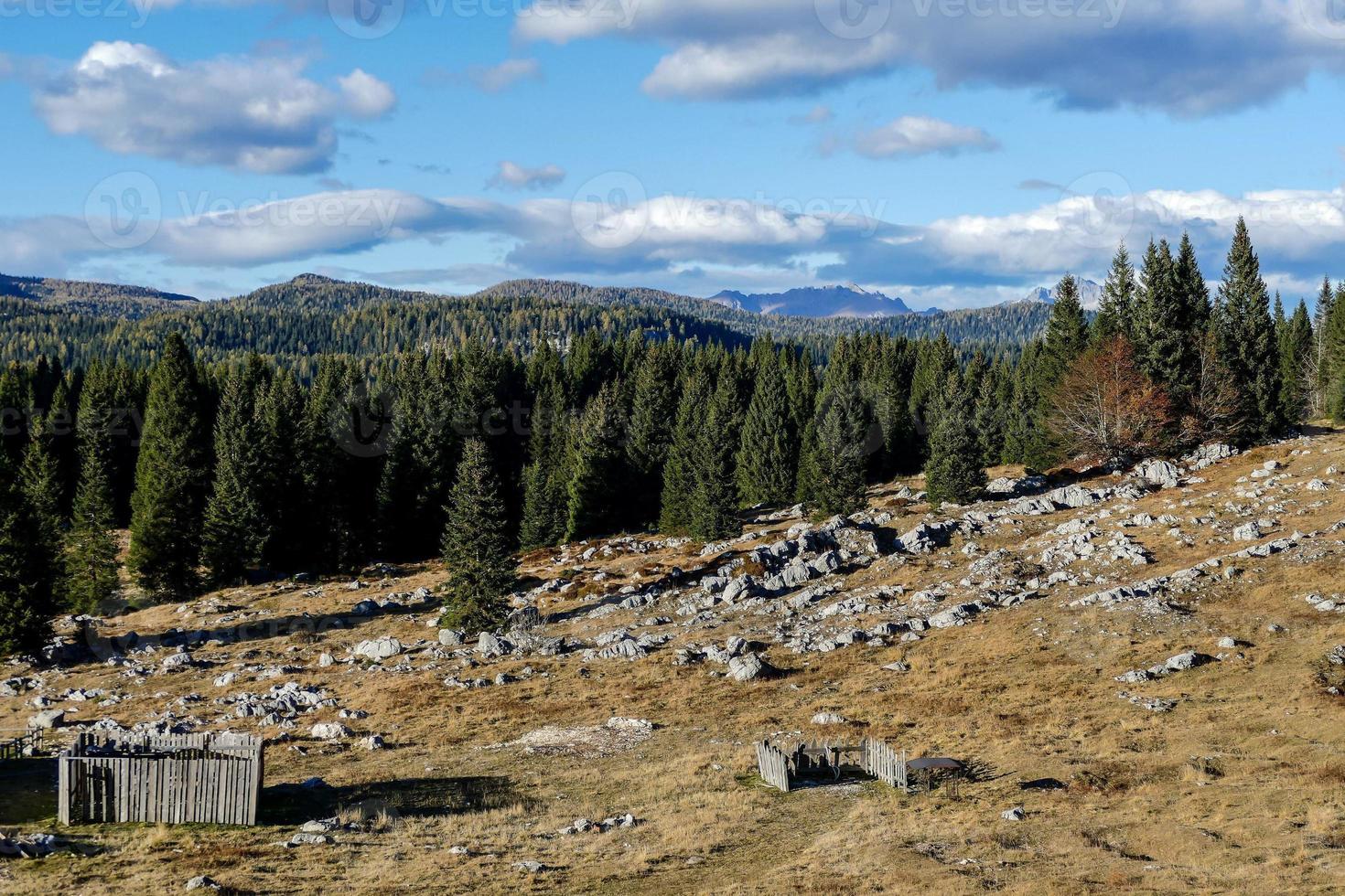 paisagem montanhosa no verão foto