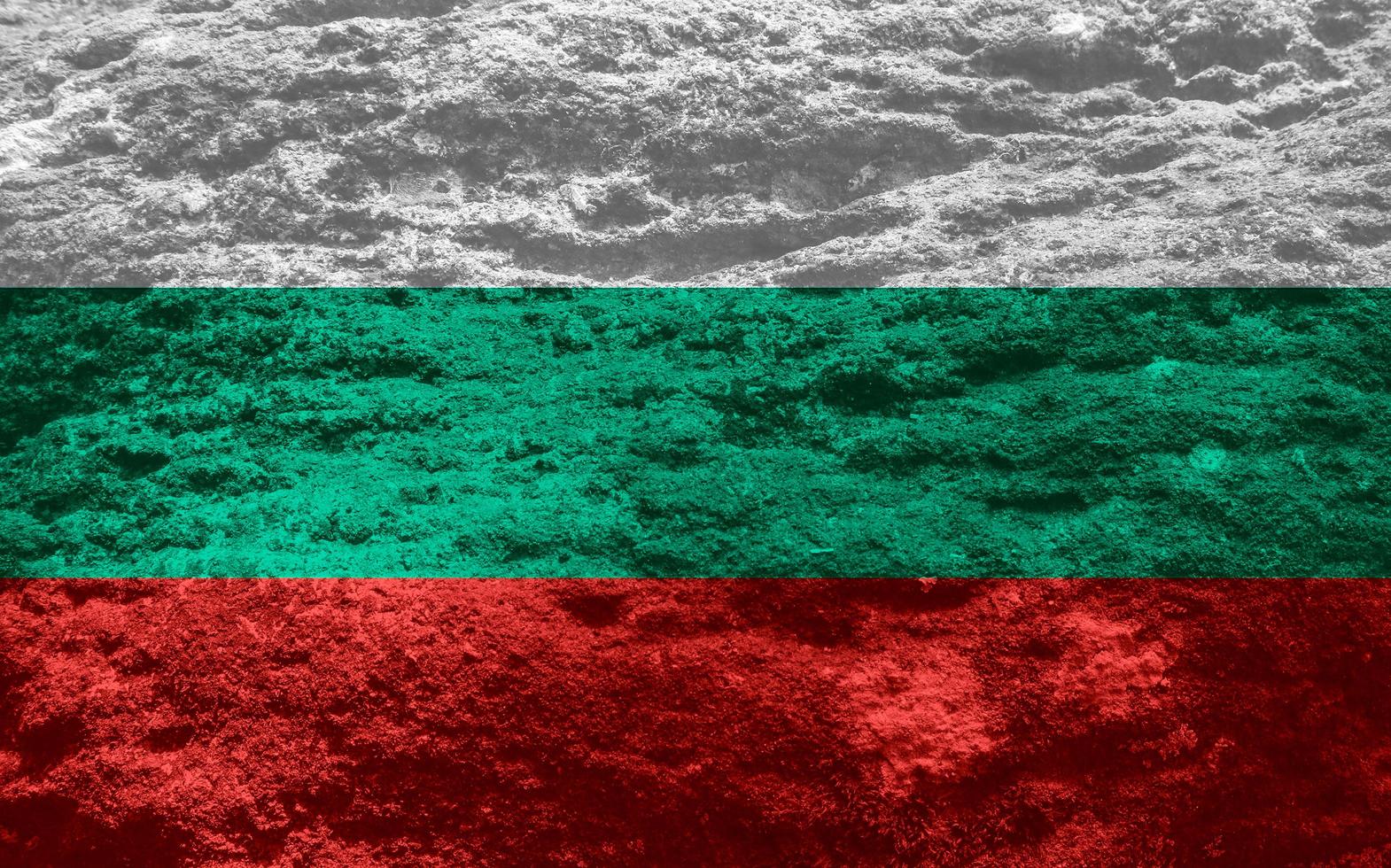 textura de bandeira búlgara como pano de fundo foto