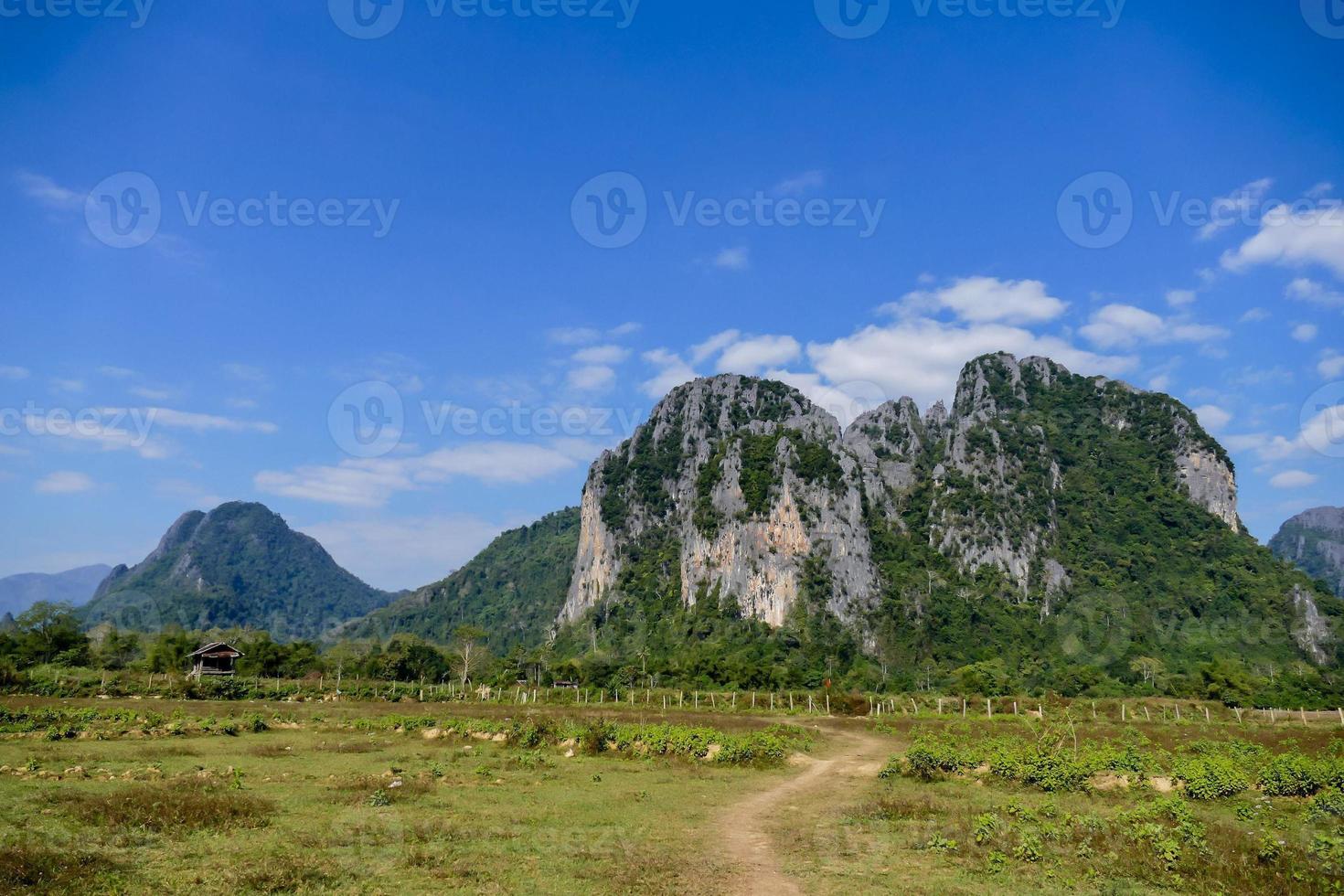 paisagem rural no leste da ásia foto