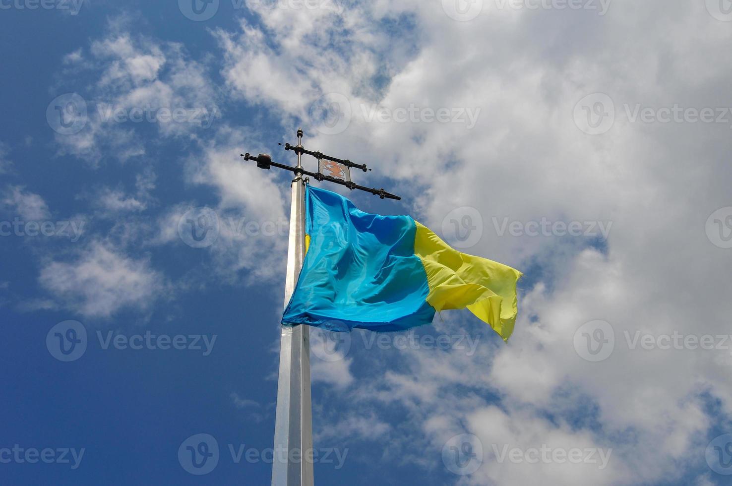 bandeira ucraniana - lviv, ucrânia foto