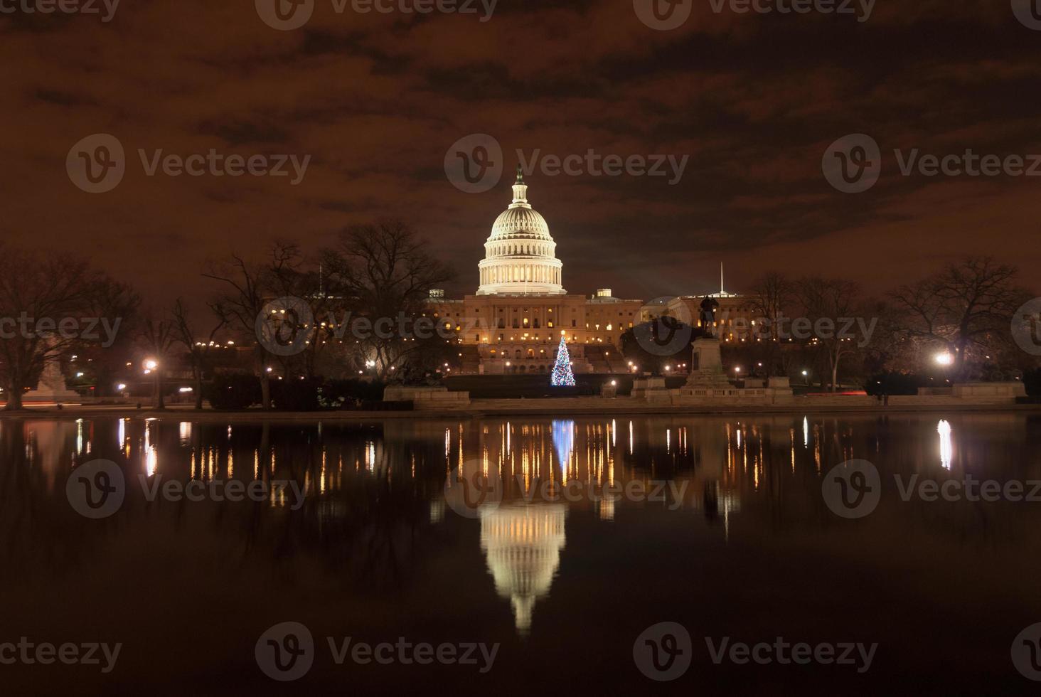 edifício do Capitólio dos EUA no inverno - Washington DC Estados Unidos foto