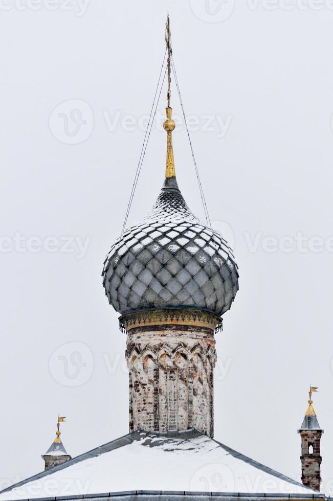 o kremlin de rostov o grande no inverno, rússia foto