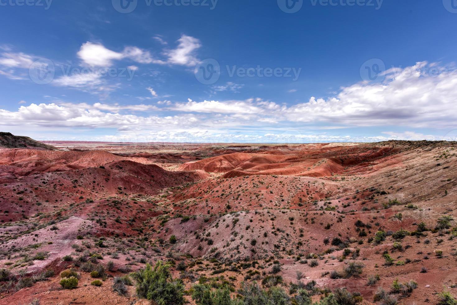 ponto tiponi no parque nacional da floresta petrificada no arizona. foto