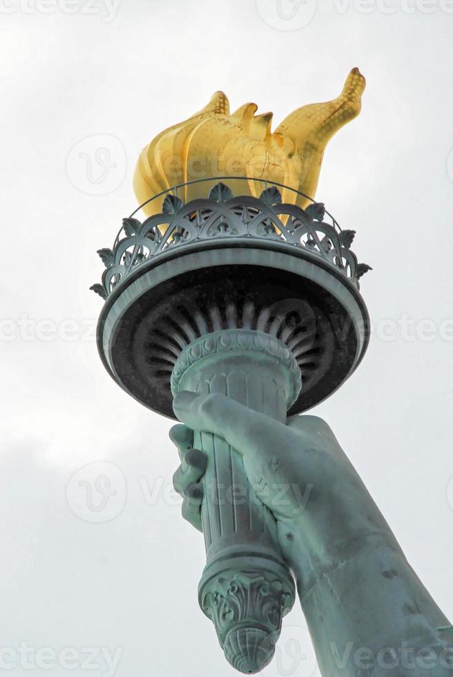 estátua da liberdade na cidade de nova york. foto
