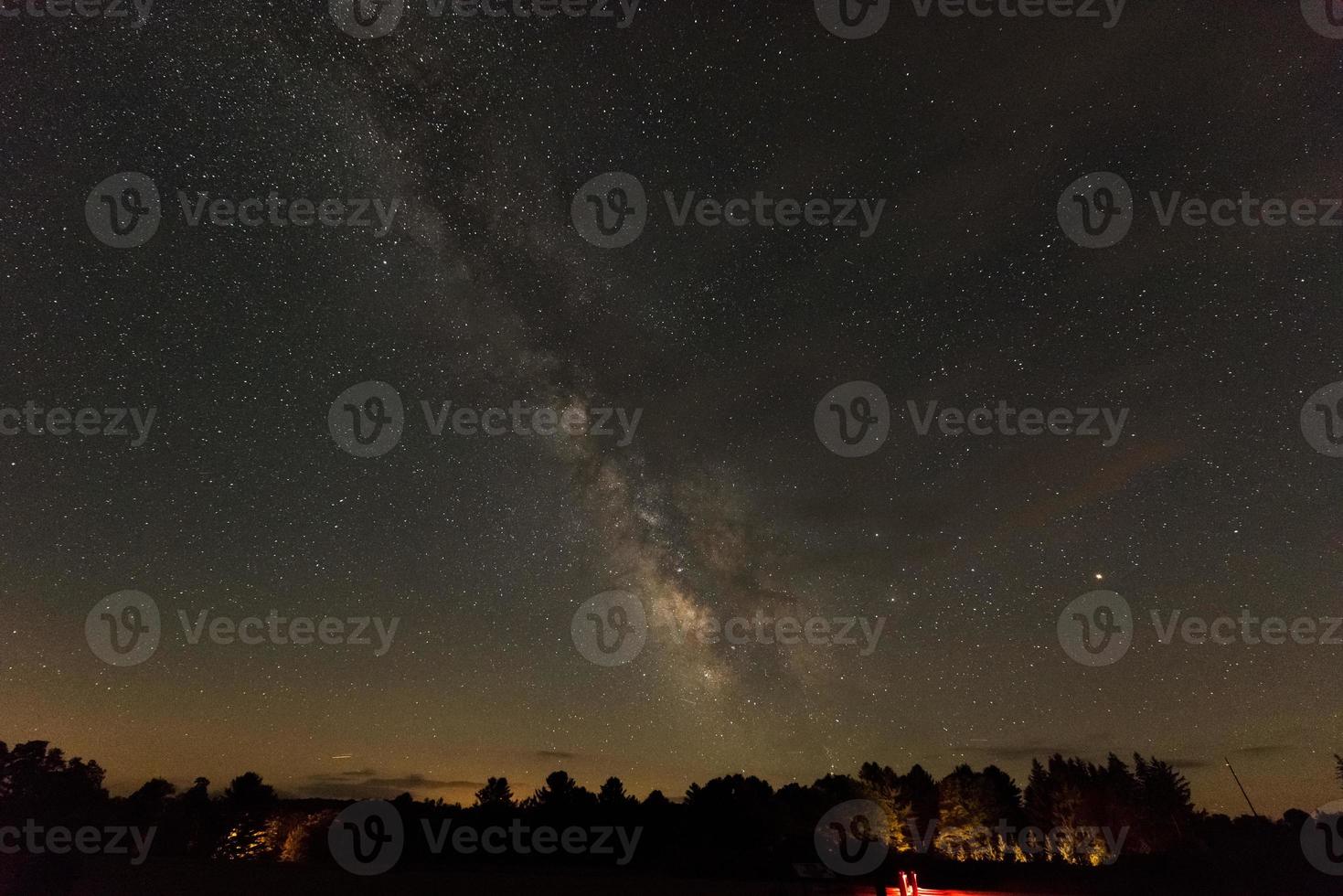 parque do céu escuro com vista para a via láctea no parque estadual de cherry springs, na pensilvânia. foto