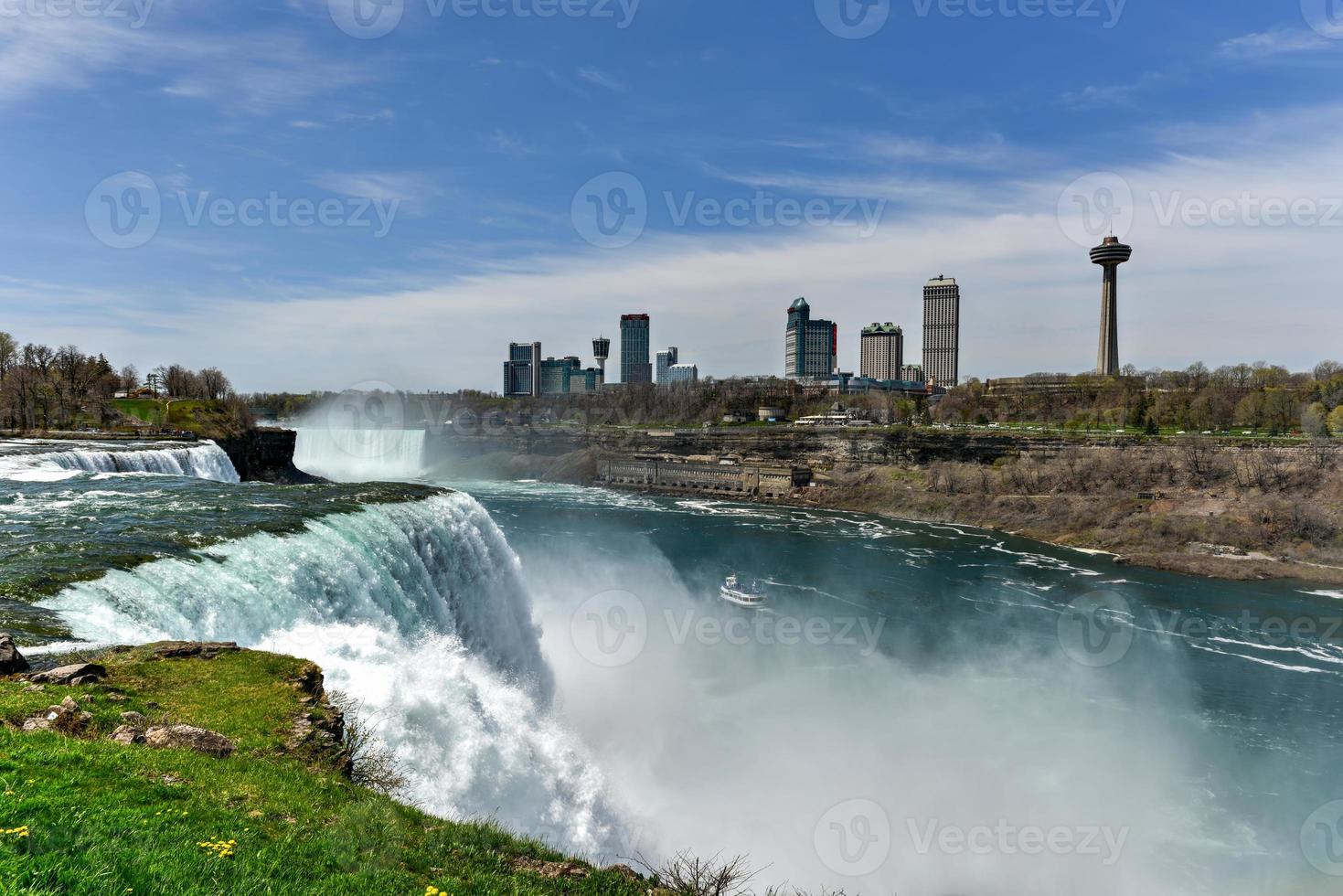 o americano cai nas cataratas do niagara, nova york. foto