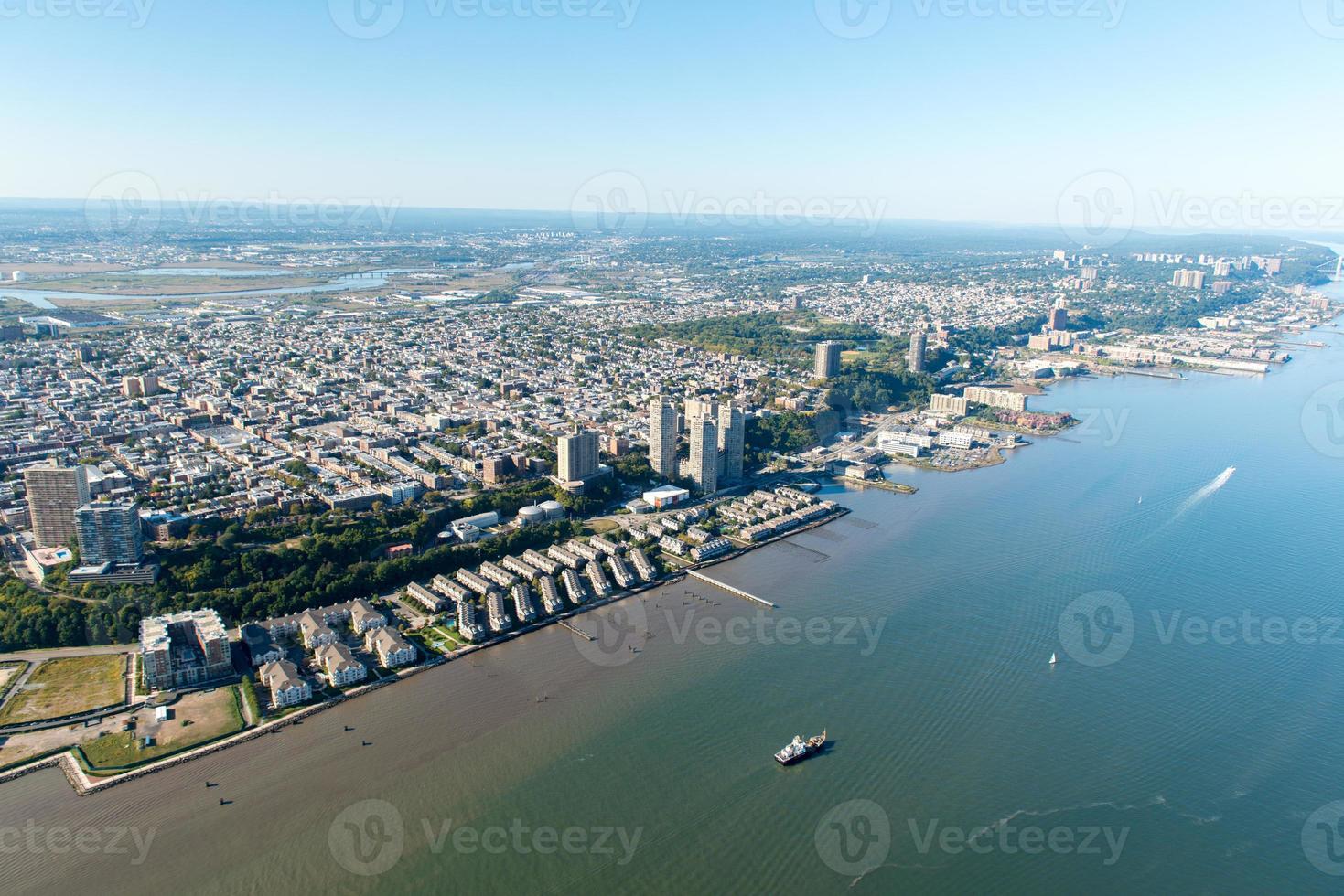 vista aérea de manhattan, nova york foto