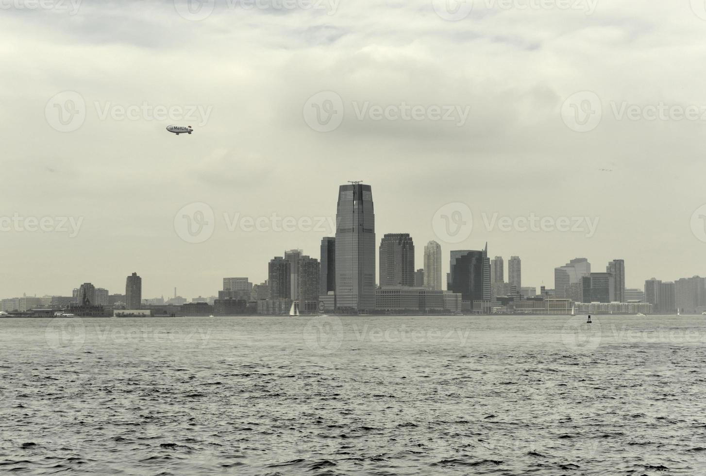 vista da cidade de jersey, nova jersey foto