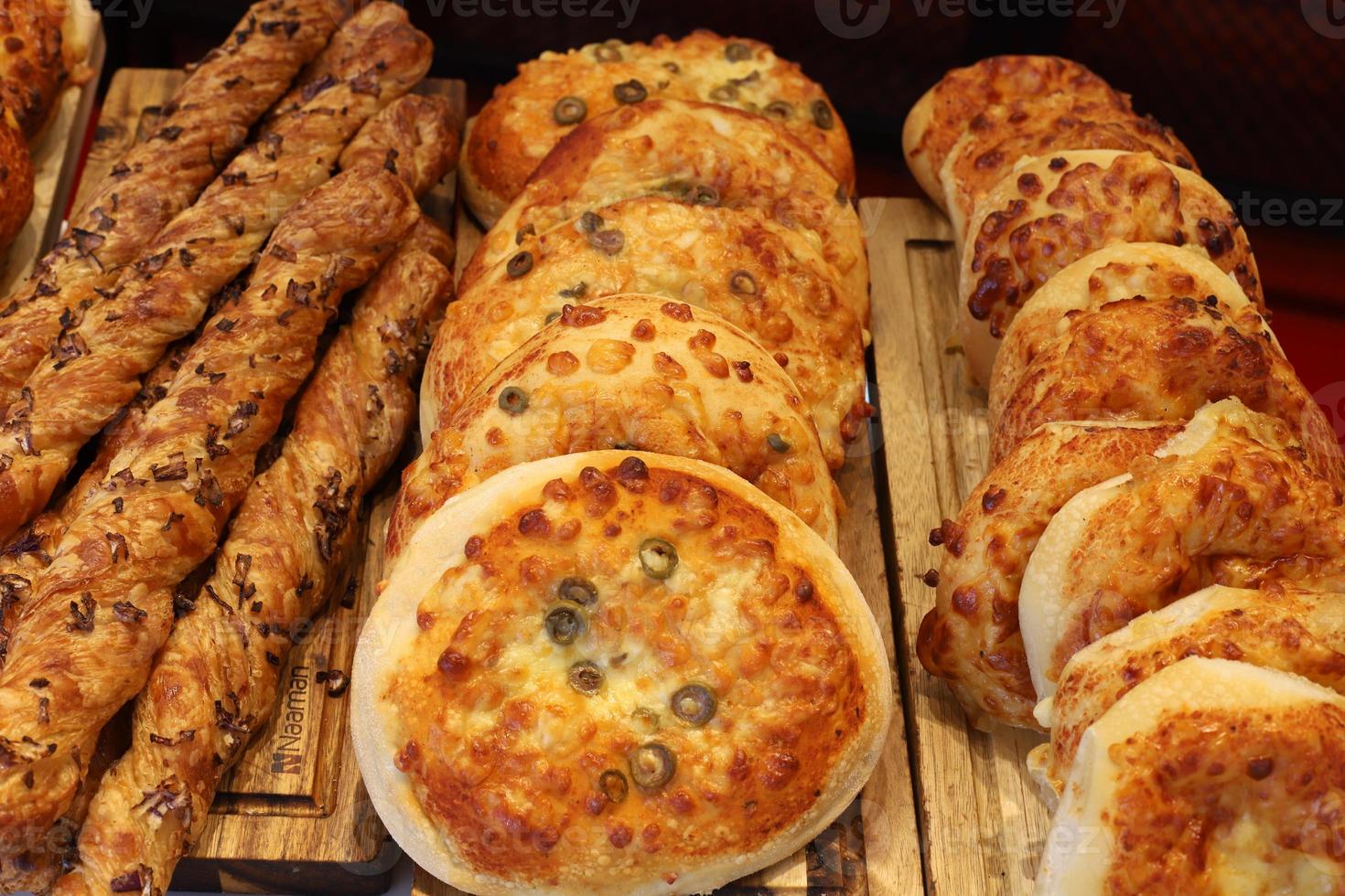 pão e produtos de panificação vendidos em israel. foto