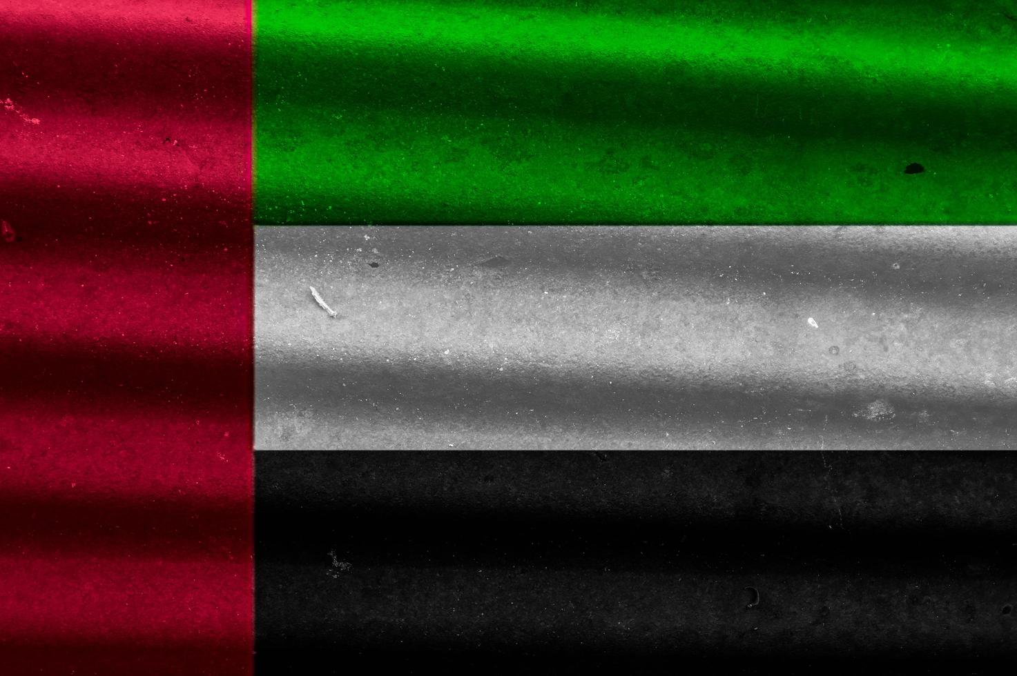 textura de bandeira dos Emirados Árabes Unidos como pano de fundo foto