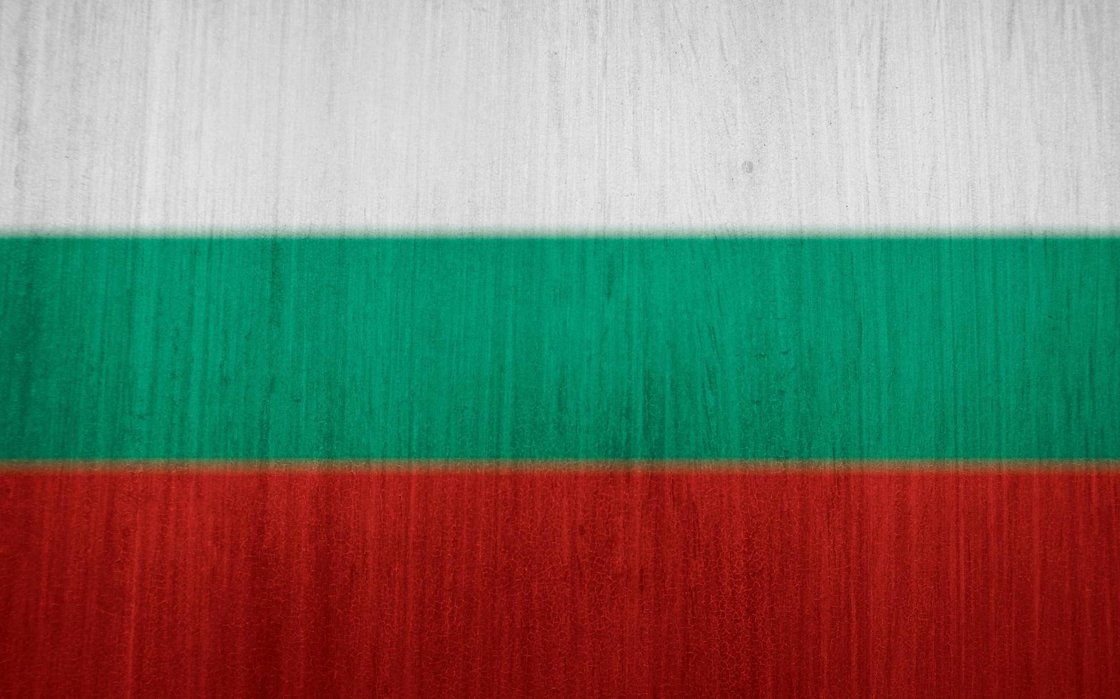 textura de bandeira búlgara como pano de fundo foto
