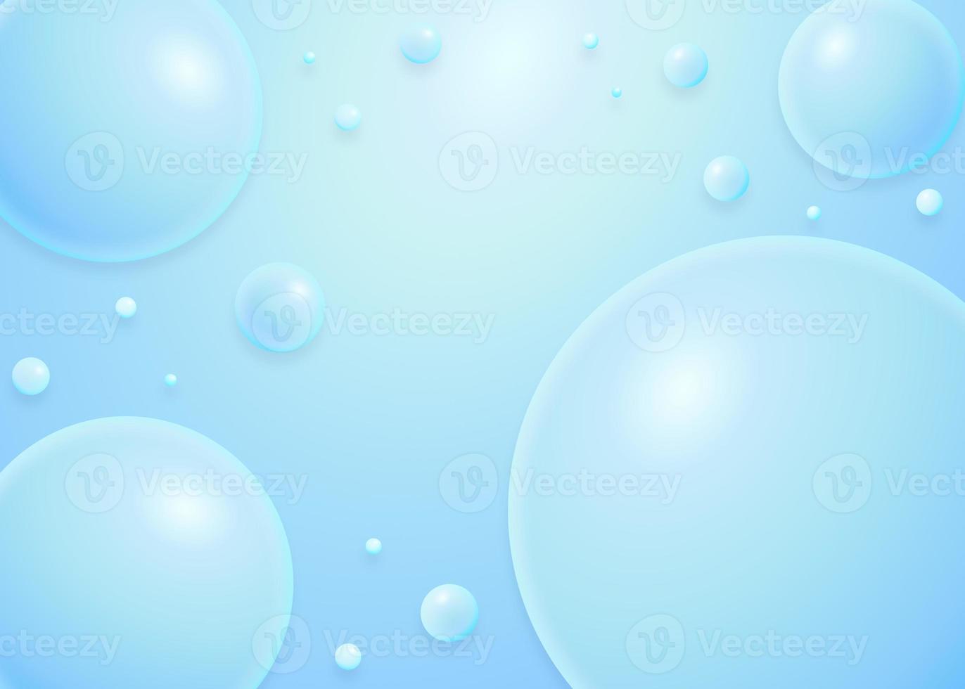 fundo bonito da esfera da bolha do céu azul foto