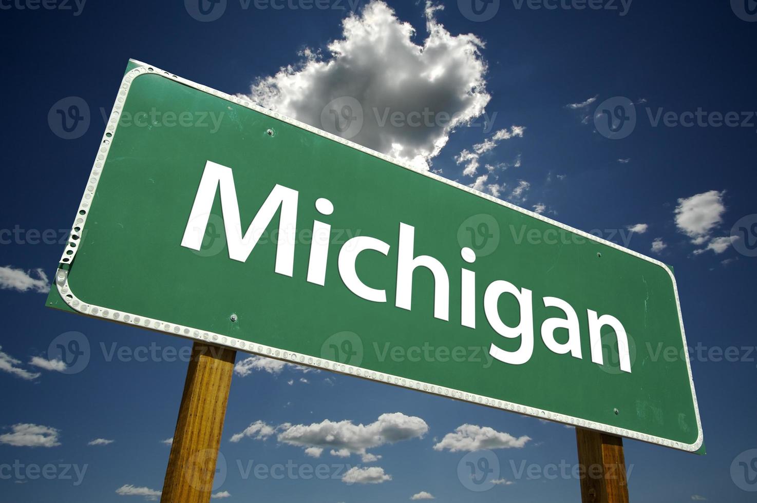 sinal de trânsito de michigan foto