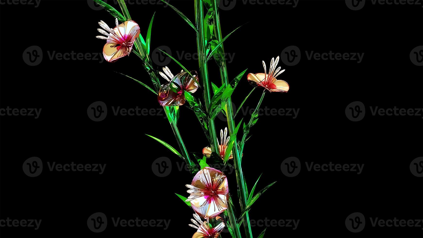 flores botânicas atkinsiana renderização em 3d foto